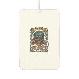 Désodorisant Pour Voiture Mauvais crâne de pirate bandana corde os croisés