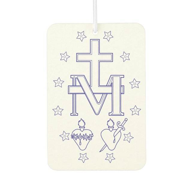 Désodorisant Pour Voiture Médaille de Notre-Dame des Grâces (Devant)