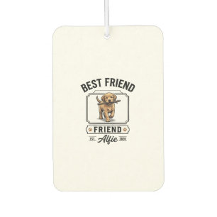 Désodorisant Pour Voiture Meilleur ami Alfie Conception amateur de chien de 