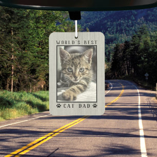 Désodorisant Pour Voiture Meilleur Chat Papa Empreintes de pattes du monde C