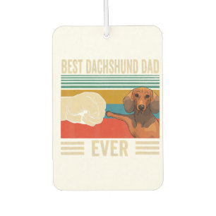 Désodorisant Pour Voiture Meilleur Dachshund Papa Jamais Bump