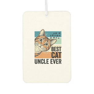 Désodorisant Pour Voiture Meilleur oncle de chat jamais Design de amateur de