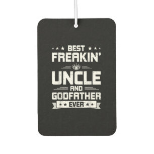 Désodorisant Pour Voiture Meilleur Oncle Freakin Et Parrain Cadeaux famili