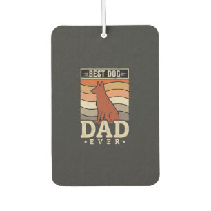 Désodorisant Pour Voiture Meilleur papa chien de tous les temps silhouette r