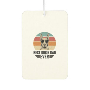 Désodorisant Pour Voiture Meilleur papa Dobie vintage Doberman T-shirt_1