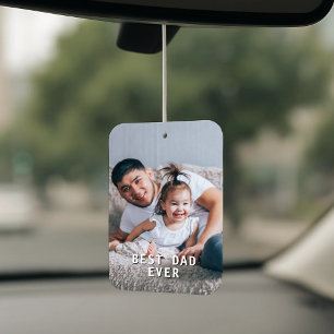 Désodorisant Pour Voiture Meilleur papa jamais - Photo personnalisée