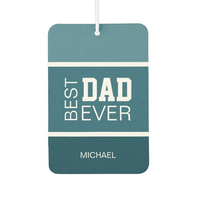 Désodorisant Pour Voiture Meilleur papa personnalisé (Devant)