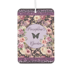 Désodorisant Pour Voiture Mélange de fleurs rose motif et violette