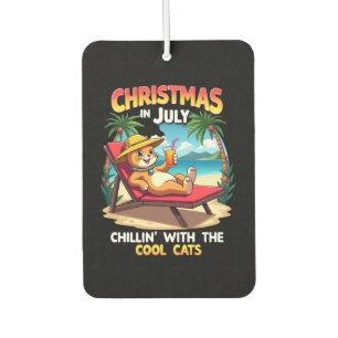 Désodorisant Pour Voiture Meowy Noël Été Noël en juillet Chillin Cool C