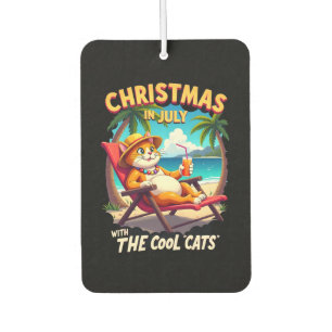 Désodorisant Pour Voiture Meowy Xmas Été Noël en juillet Chillin Cool C