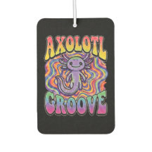 Mignon Axolotl Hippie Groovy Art Rétro 70s Arc-en-