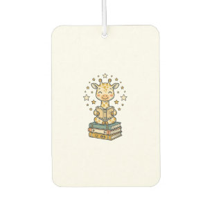 Désodorisant Pour Voiture Mignon Girafe Lecteur de Livres Chemise Vintage De