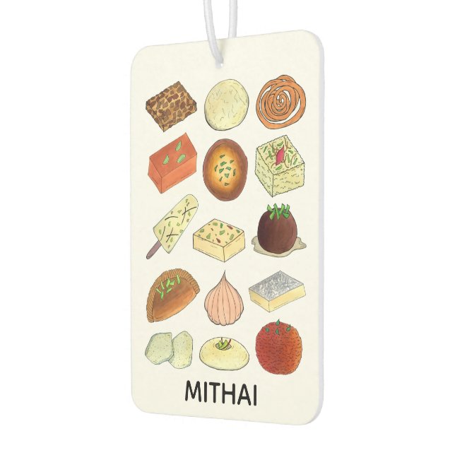 Désodorisant Pour Voiture MITHAI Classique Indien Bengale Pakistanais Sucres (Gauche)