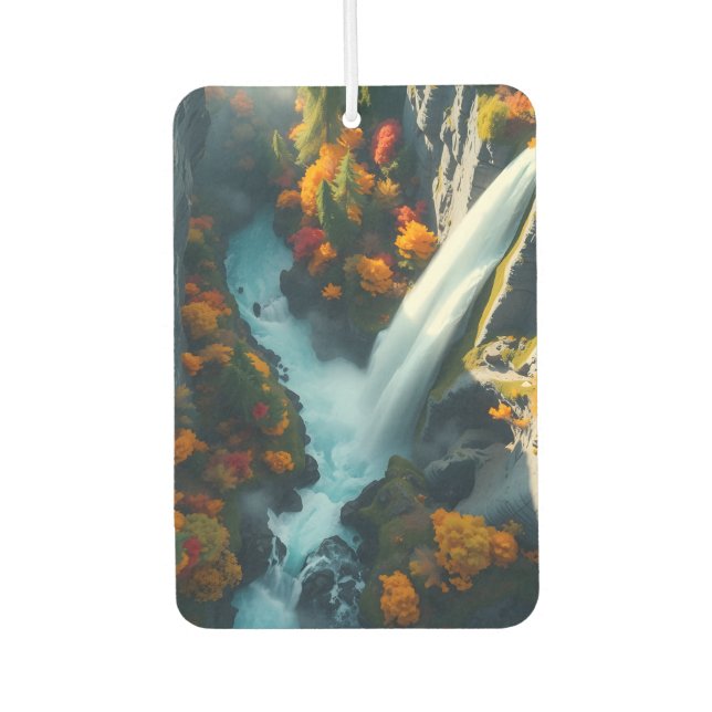 Désodorisant Pour Voiture Modern Navy & Gold Abstract Mountain Peak – Luxury (Devant)