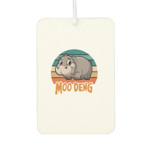 Désodorisant Pour Voiture Moo Deng bébé hippo zoo bébé hippo Vintage Long Sl