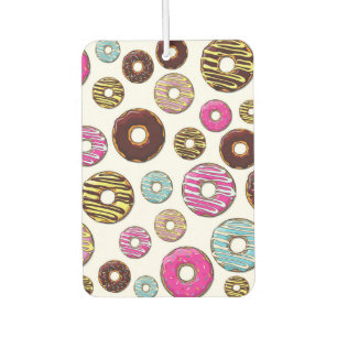 Désodorisant Pour Voiture Motif De Donuts, Donuts Colorés, Saupoudrages