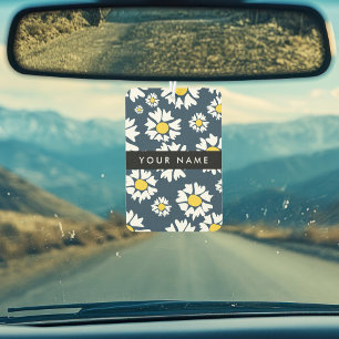 Désodorisant Pour Voiture Motif de marguerite, marguerites blanches, Votre n
