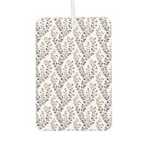 Désodorisant Pour Voiture Motif floral boho moderne prune blanc