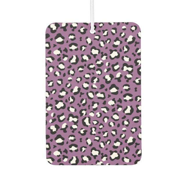 Désodorisant Pour Voiture Motif léopard, Spots léopards, Leopard pourpre (Devant)