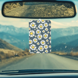 Désodorisant Pour Voiture Motif marguerrier, motif floral, marguerites blanc