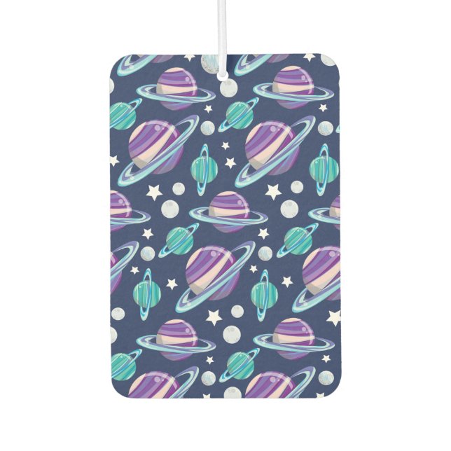 Désodorisant Pour Voiture Motif spatial, Planètes, Étoiles, Galaxie, Cosmos (Devant)