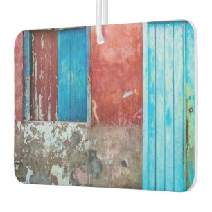 Désodorisant Pour Voiture Mur, porte et fenêtre rouge, bleu et gris