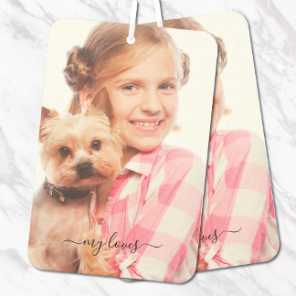 Désodorisant Pour Voiture My Loves Photo Script 