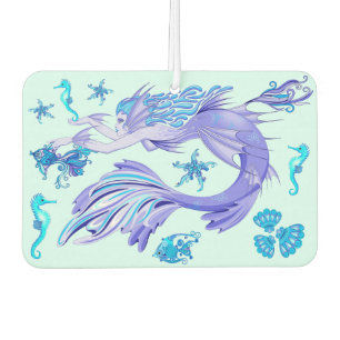 Désodorisant Pour Voiture Mystic Fairy Purple Créature Carreaux en céramique