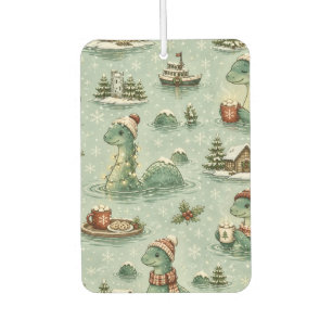 Désodorisant Pour Voiture Nessie de Noël Monstre du Loch Ness Confortable Cr