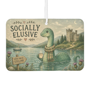Désodorisant Pour Voiture Nessie insaisissable socialement Cryptide cosy Loc