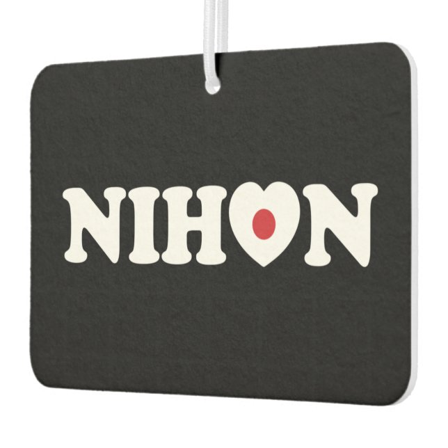 Désodorisant Pour Voiture Nihon Love Heart Flag Air Freshener (Gauche)