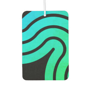 Désodorisant Pour Voiture Noir et Turquois