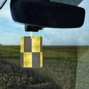 Désodorisant Pour Voiture Noir-IV à panneaux dorés