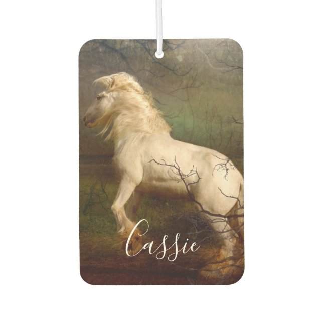 Désodorisant Pour Voiture Nom du monogramme du cheval d'élevage (Devant)