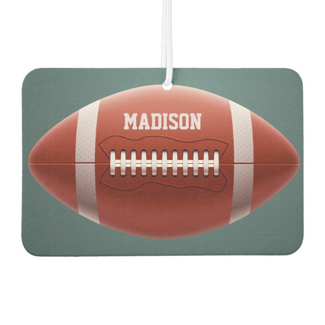 Désodorisant Pour Voiture Nom personnalisé Football (Devant)