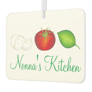 Désodorisant Pour Voiture Nonna's Kitchen Mozzarella Tomato Basil Italien