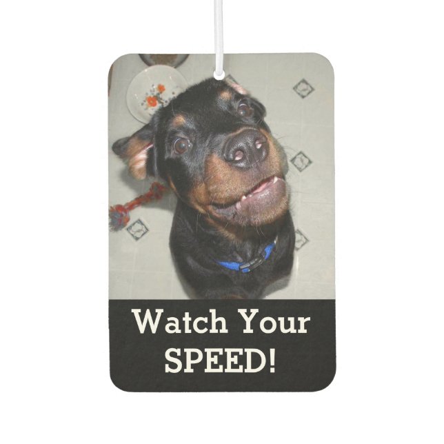 Désodorisant Pour Voiture Odeurs de chiot Rottweiler Doughnut Air Freshener (Devant)