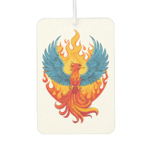 Désodorisant Pour Voiture Oiseau phénix de fantasy mythologique lumineux