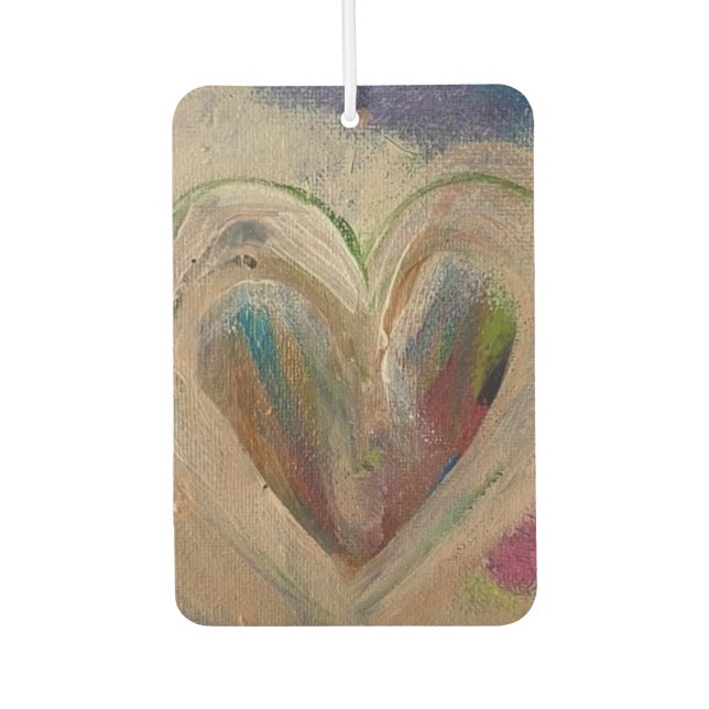 Désodorisant Pour Voiture Original Art With Love Quote Car Air Freshener  (Devant)