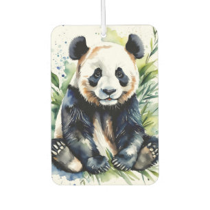 Désodorisant Pour Voiture Ours panda aquarelle magnifique