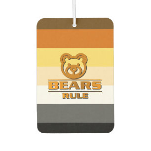 Désodorisant Pour Voiture Ours règnent Drapeau de fierté d'ours classique en
