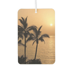 Désodorisant Pour Voiture Palmiers et coucher de soleil romantique