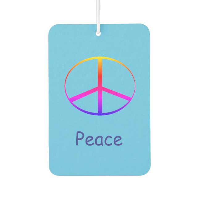 Désodorisant Pour Voiture Panneau de Paix Air Freshener (Devant)