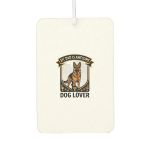 Désodorisant Pour Voiture Papa est un amant de chien génial Paws de berger a