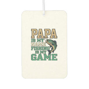 Désodorisant Pour Voiture Papa la pêche est mon jeu conception de chemise vi