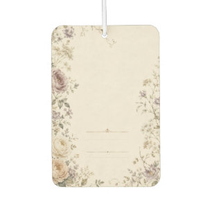 Désodorisant Pour Voiture Papeterie de mariage de style jardin vintage