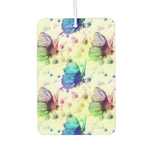 Désodorisant Pour Voiture Papillons à l'aquarelle