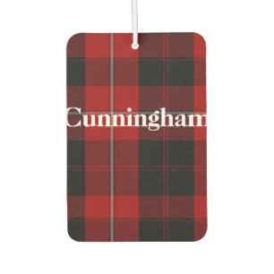 Désodorisant Pour Voiture Parfum d'ambiance de plaid de tartan de Cunningham