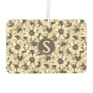 Désodorisant Pour Voiture Parfum pour voiture charme vintage tournesol ton s