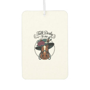 Désodorisant Pour Voiture Parle Derby à Moi Design de Chapeau de Cheval Vint